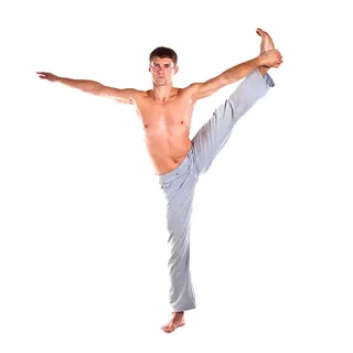 😆 yoga, pose, exercise, man, fitness, balance telegram sticker