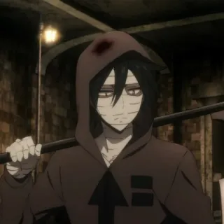 🦇 Zack Foster Angels of Death Anime, Karakter, Horor, Pembunuhan telegram sticker