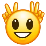 🐰 Emoji, Smiley, Oreilles de lapin, Signe de paix whatsapp sticker