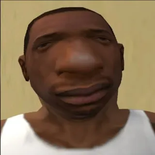 🗿 CJ Grand Theft Auto: San Andreas cj, grand theft auto, san andreas, gta, video game, meme whatsapp sticker