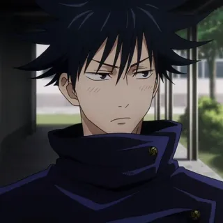 🐺 Megumi Fushiguro Jujutsu Kaisen Anime, Manga, Megumi Fushiguro, Jujutsu Kaisen, Charakter whatsapp sticker