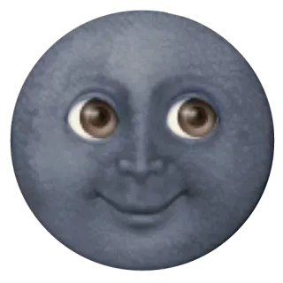 😮 luna, faccia, sorriso, carino telegram sticker
