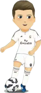 👦 foot, football, sport, athlète, joueur whatsapp sticker