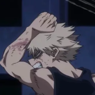 ☠ Katsuki Bakugo My Hero Academia Anime, Bakugo, Enojado, Pelea, Shonen telegram sticker