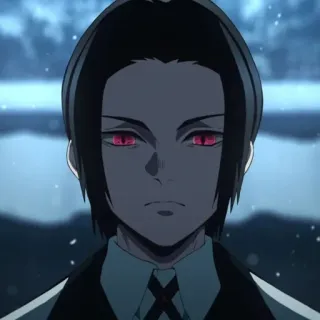 ⚙ Muzan Kibutsuji Demon Slayer มุซัน คิบุตสึจิ, ดาบพิฆาตอสูร, อนิเมะ, ตัวร้าย, อสูร whatsapp sticker