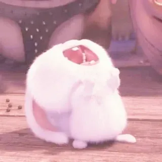 😂 зайчик, милый, животное, мультфильм, пушистый, кролик telegram sticker