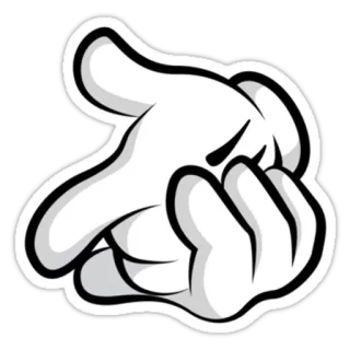 Mickey Hands telegram stickers