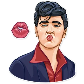 Elvis Presley telegram stickers