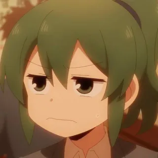 😓 anime, manga, gadis, ekspresi, bosan, karakter whatsapp sticker