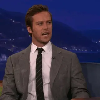 🔮 Armie Hammer diễn viên, người đàn ông, áo vest, talk show, người nổi tiếng telegram sticker