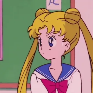 🌙 Sailor Moon anime, cartoon, meisje, zeeman, maan telegram sticker