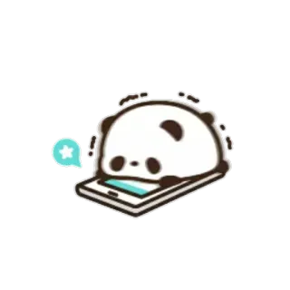 ♥️ 熊猫, 卡通, 可爱, 手机, 动物, 贴纸 telegram sticker