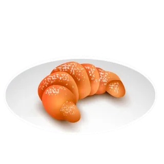 😉 Croissant, Comida, Pastelaria, Café da manhã, Padaria, Doce, Prato, Cozinha telegram sticker