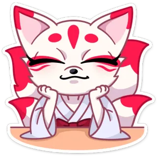 🙂 cáo, nhãn dán, động vật, dễ thương, hoạt hình whatsapp sticker
