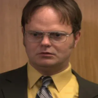 😮 Dwight Schrute The Office Dwight, Schrute, The Office, karakter, acara TV, lucu whatsapp sticker