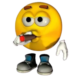 🚬 Emoji, Cigarrillo, Dibujo animado, Fumar whatsapp sticker