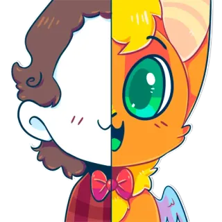 😃 Dibujos animados, Personaje, Animal, Arte digital, Pegatina, Dibujo telegram sticker