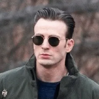 🇺🇸 Chris Evans 배우, 인물 사진, 선글라스, 유명인 telegram sticker