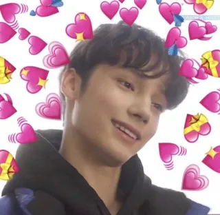 💖 heart, love, emojis, happy, person, cute telegram sticker