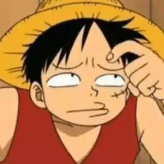 🤔 Luffy One Piece Anime, Desenho animado, Engraçado, One Piece, Luffy telegram sticker