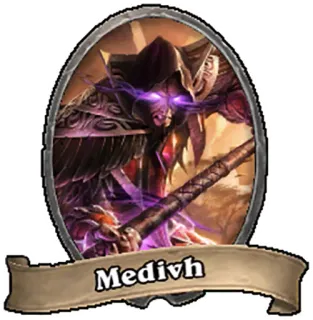 🐦 Medivh magicien, magie, sorcier, bâton, jeu vidéo, personnage whatsapp sticker