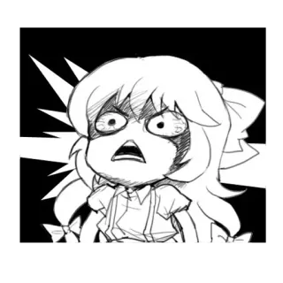 😱 อนิเมะ, มังงะ, โกรธ, ผู้หญิง, การ์ตูน, ภาพประกอบ telegram sticker