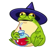 Frog Witch telegram stickers