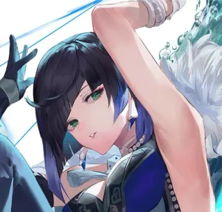 🧿 Yelan Genshin Impact Anime, Genshin Impact, Yelan, Trò chơi điện tử, Nhân vật telegram sticker