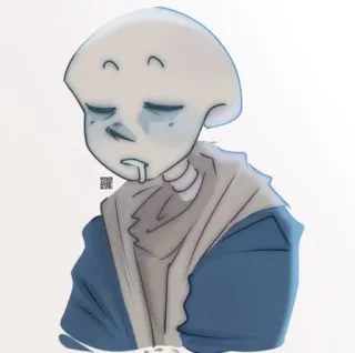 ☠️ Sans Undertale skeleton, videogame, lazy, sleepy, tired telegram sticker