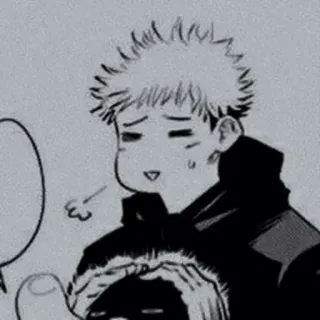🌫 Yuji Itadori Jujutsu Kaisen anime, manga, jujutsu kaisen, yuji itadori, cartoon, animated whatsapp sticker