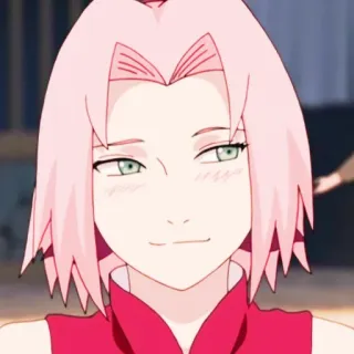 🌸 Sakura Haruno Naruto Anime, Sakura, Haruno, Pinke Haare, Grüne Augen, Cartoon telegram sticker