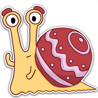 👋 caracol, animal, desenho animado, fofo, concha, adesivo telegram sticker