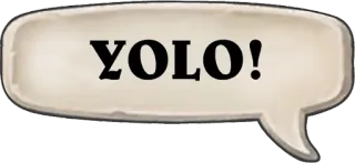 ✌ YOLO! yolo, phrase, argot, on n'a qu'une vie whatsapp sticker