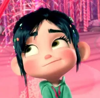 🍓 Vanellope von Schweetz Wreck-It Ralph dibujos animados, animado, película, disney, personaje, chica, vanellope telegram sticker