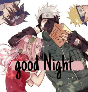 😴 Kakashi Naruto good Night Anime, Kakashi, Sakura, Naruto, Bonne nuit telegram sticker