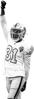 ✊ calcio, atleta, sport, giocatore, nfl, squadra telegram sticker