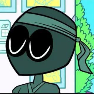 ✨ Cartoon, Ninja, Personage, Masker, Hoofdband telegram sticker