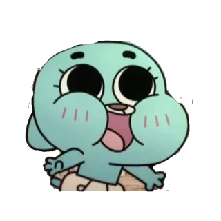 ☺️ Gumball Watterson The Amazing World of Gumball Cartoon, Animation, Gumball, Katze, Fröhlich, Die fantastische Welt von Gumball whatsapp sticker