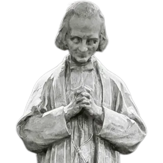 😏 statue, religious figure, sculpture, saint, man, prayer telegram sticker
