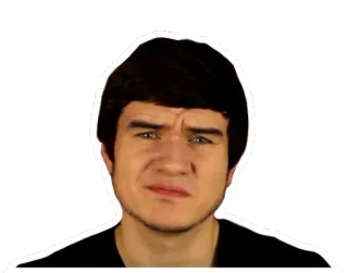 😒 человек, мужчина, выражение лица, портрет, стикер whatsapp sticker
