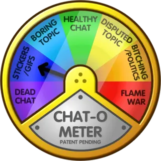 Chat-O-Meter whatsapp stickers