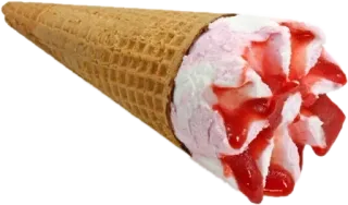🍦 Eis, Dessert, Eistüte, Erdbeere, Süß, Essen, Leckerbissen telegram sticker