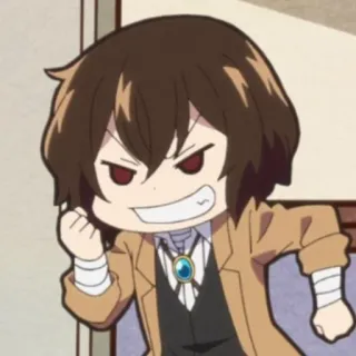 😡 anime, manga, chibi, angry, character, cartoon telegram sticker