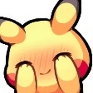☺️ Pikachu Pokemon, Pikachu, Anime, Cartoni animati, Arrossire telegram sticker