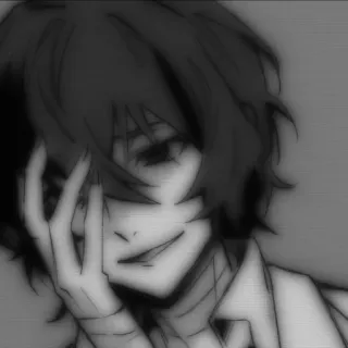◼️ Dazai Osamu Bungou Stray Dogs Anime, Bungou Stray Dogs, Dazai Osamu, Manga, Postać telegram sticker