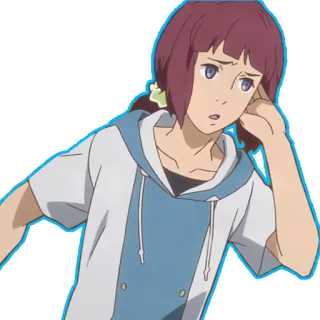 👤 Anime, Donna, Ragazza, Cartone animato, Personaggio telegram sticker