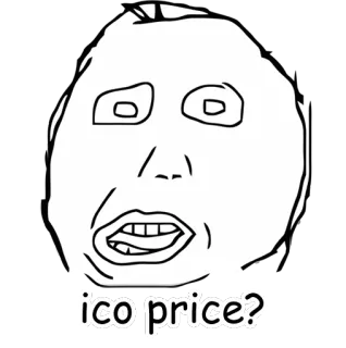 ❓ ico price? Мем, Интернет мем, Смешно, Лицо, Вопрос, Цена ICO telegram sticker