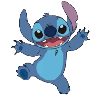😃 Stitch Lilo & Stitch süß, disney, cartoon, alien, fröhlich, figur telegram sticker