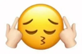 🤟 Emoji, Stinkefinger, Beleidigend telegram sticker
