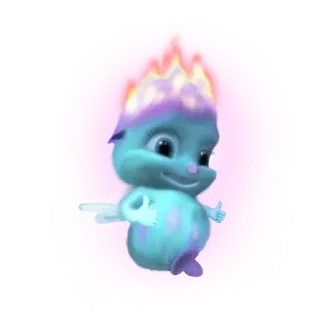 🔥 Bibble Bibble, fata, carino, scintillio, pollice in su whatsapp sticker
